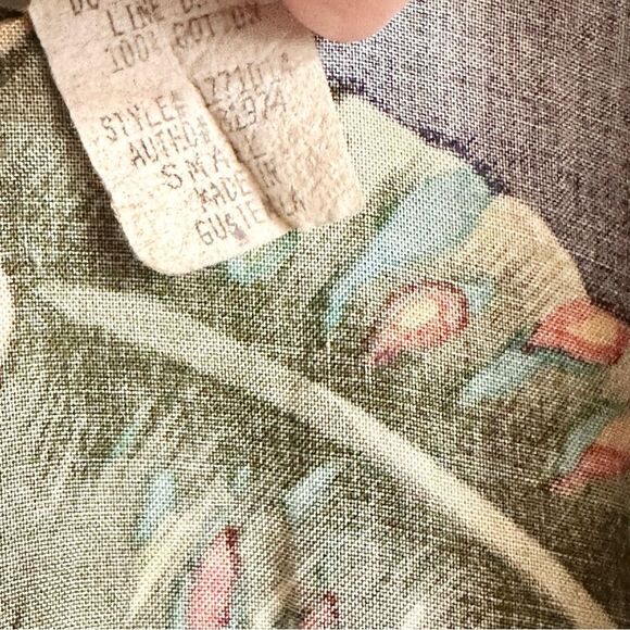 Impressions Blue and Pink Casual Button Down Hawaiian Shirt - Picture 4 of 5